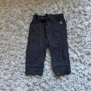 GAP Charcoal Baby Pants with Embroidered Detail